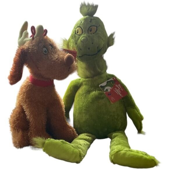 The Grinch & Max Plush Kohls Cares Stuffed Plush Toys Set - Picture 1 of 4